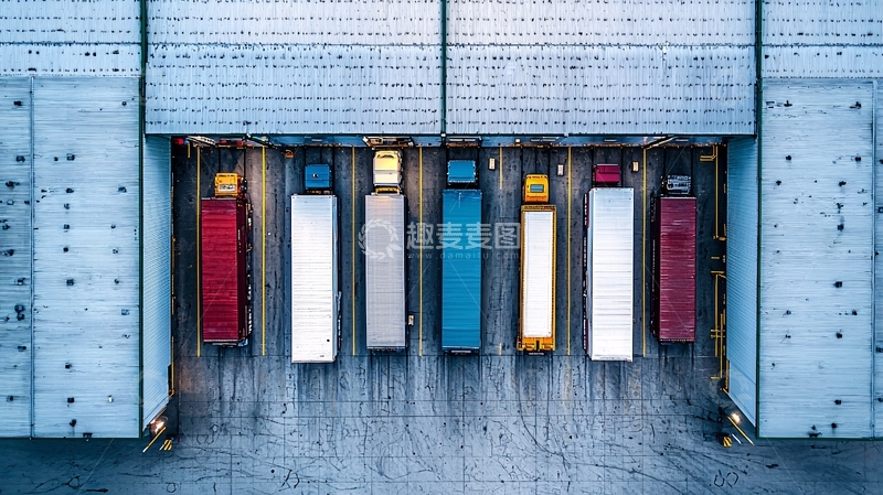 高清大图下载【趣麦麦图】卡车顶部鸟瞰图