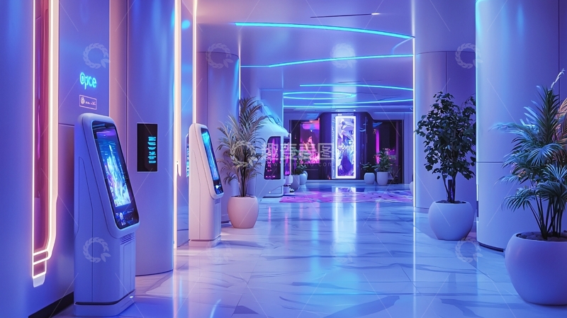 高清大图下载【趣麦麦图】未来科技感走廊