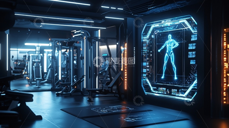 高清大图下载【趣麦麦图】未来健身房