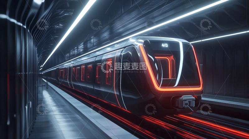 高清大图下载【趣麦麦图】未来地铁