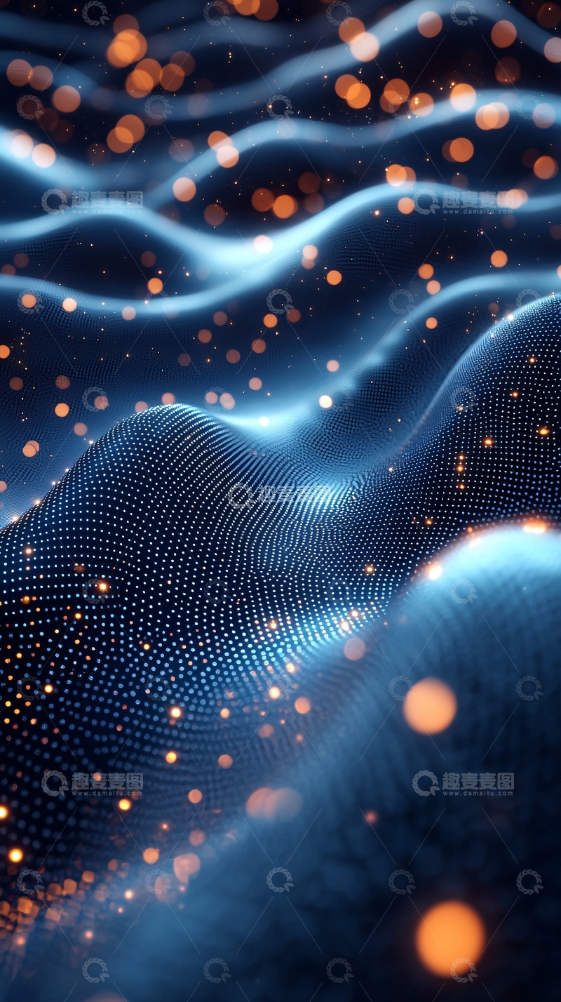 高清大图下载【趣麦麦图】蓝色波浪