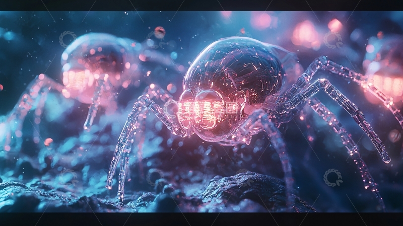 高清大图下载【趣麦麦图】透明蜘蛛