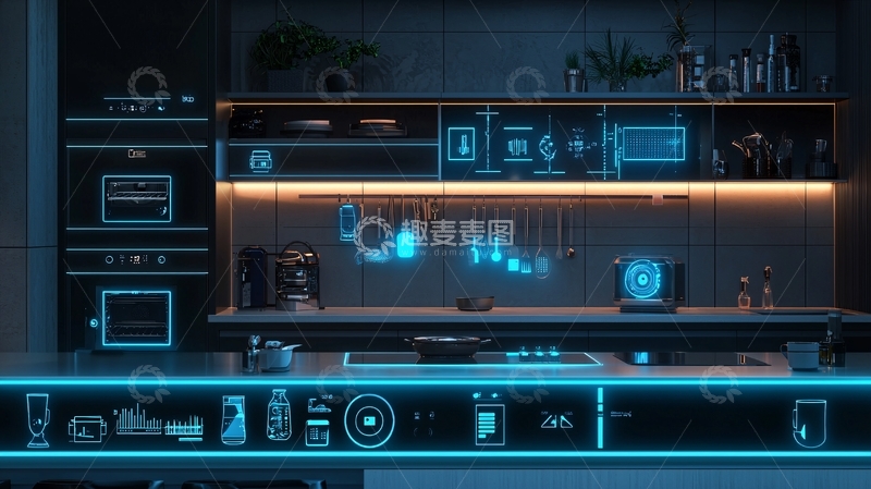 高清大图下载【趣麦麦图】智能家居厨房