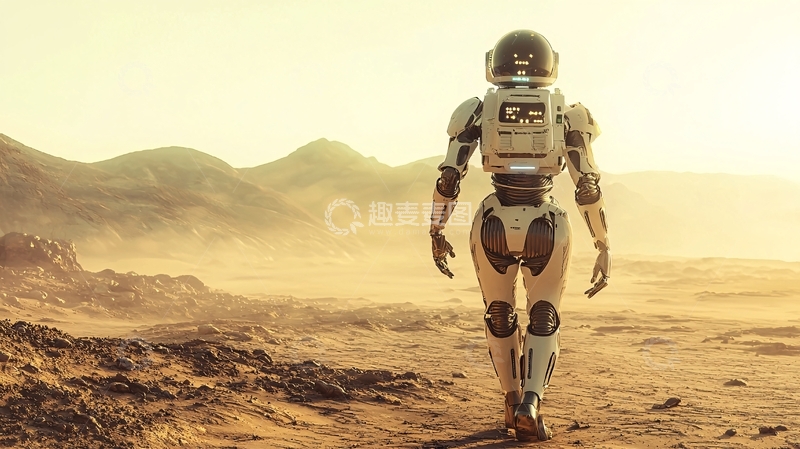 高清大图下载【趣麦麦图】火星探测机器人