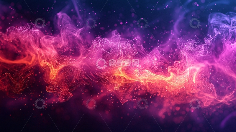 高清大图下载【趣麦麦图】星云状彩色烟雾弥漫