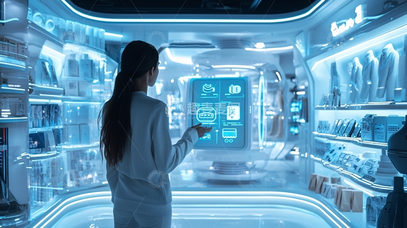 高清大图下载【趣麦麦图】未来科技商店