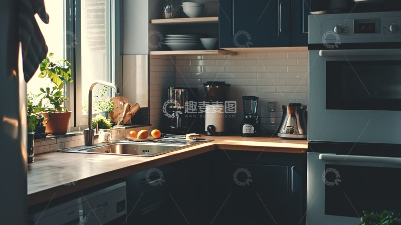 高清大图下载【趣麦麦图】现代化厨房