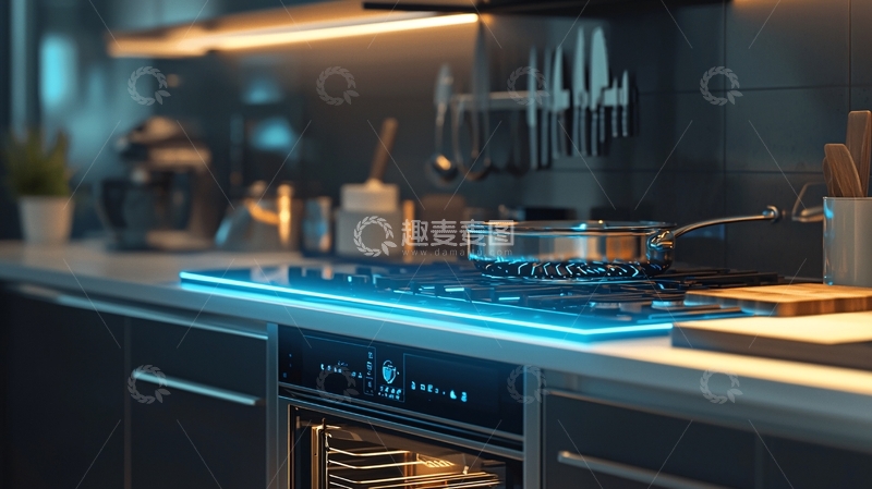 高清大图下载【趣麦麦图】现代化智能厨房