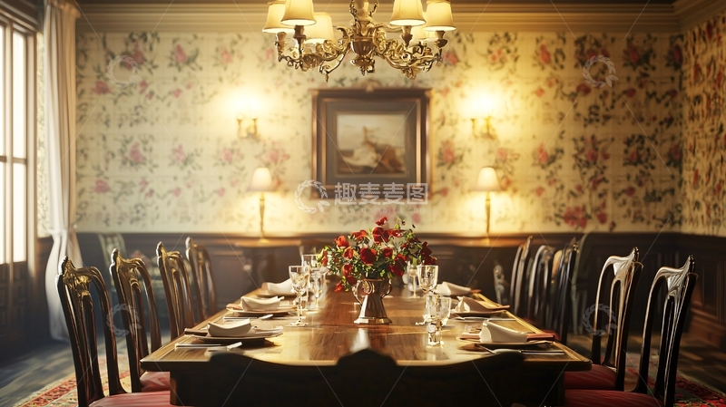高清大图下载【趣麦麦图】复古餐厅