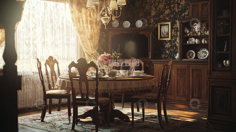 高清大图下载【趣麦麦图】复古餐厅