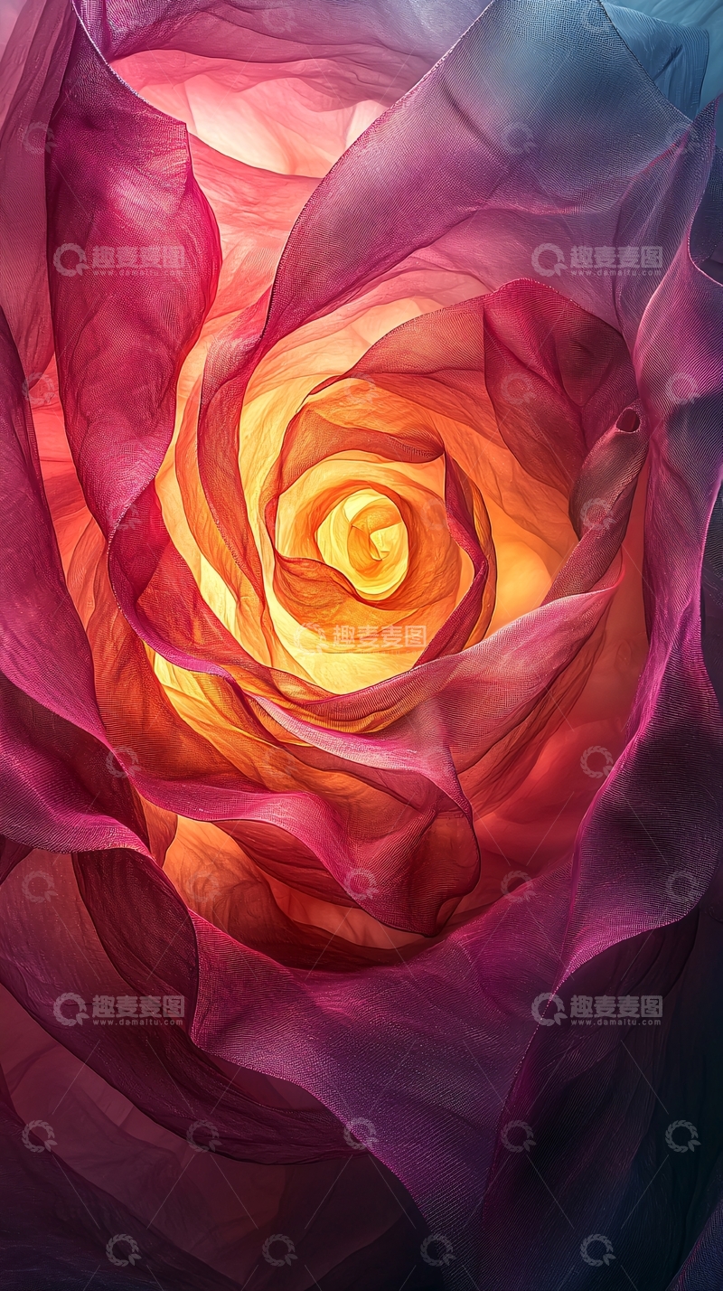 高清大图下载【趣麦麦图】抽象花卉