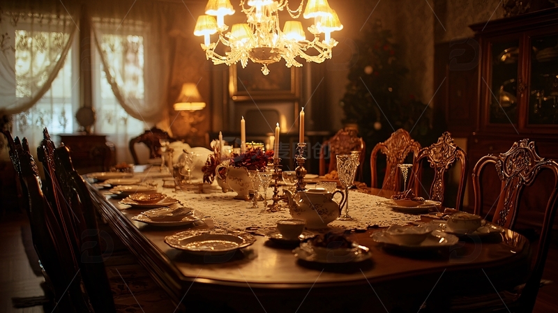 高清大图下载【趣麦麦图】复古欧式餐厅
