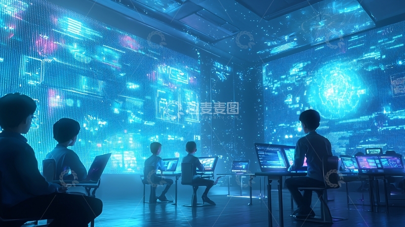 高清大图下载【趣麦麦图】未来科技教室