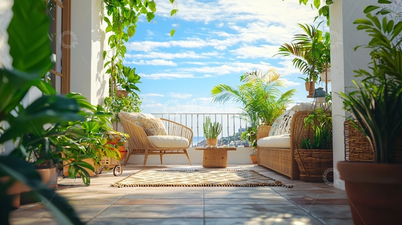 高清大图下载【趣麦麦图】阳台花园