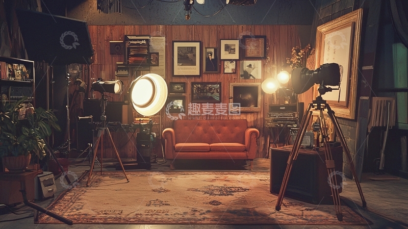 高清大图下载【趣麦麦图】复古摄影棚