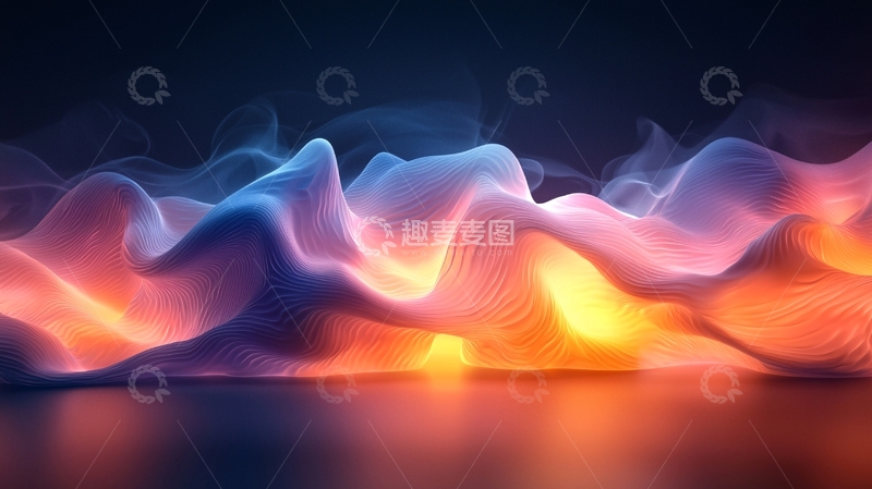 高清大图下载【趣麦麦图】流动抽象光线