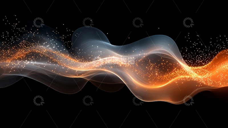 高清大图下载【趣麦麦图】抽象光线流动