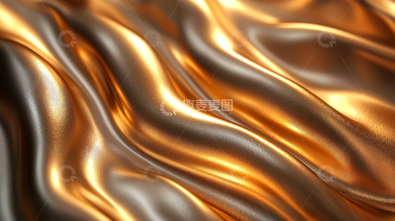 高清大图下载【趣麦麦图】金色丝绸般的流畅纹理