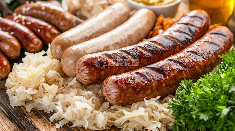 高清大图下载【趣麦麦图】烤香肠
