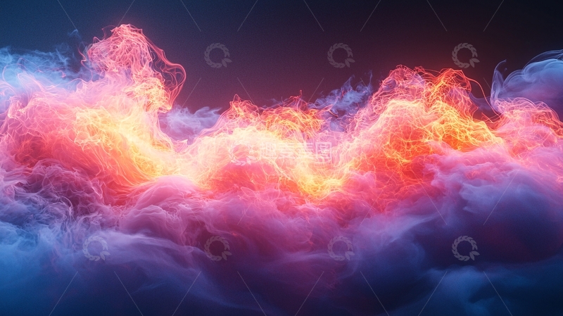 高清大图下载【趣麦麦图】彩色烟雾弥漫的梦幻场景