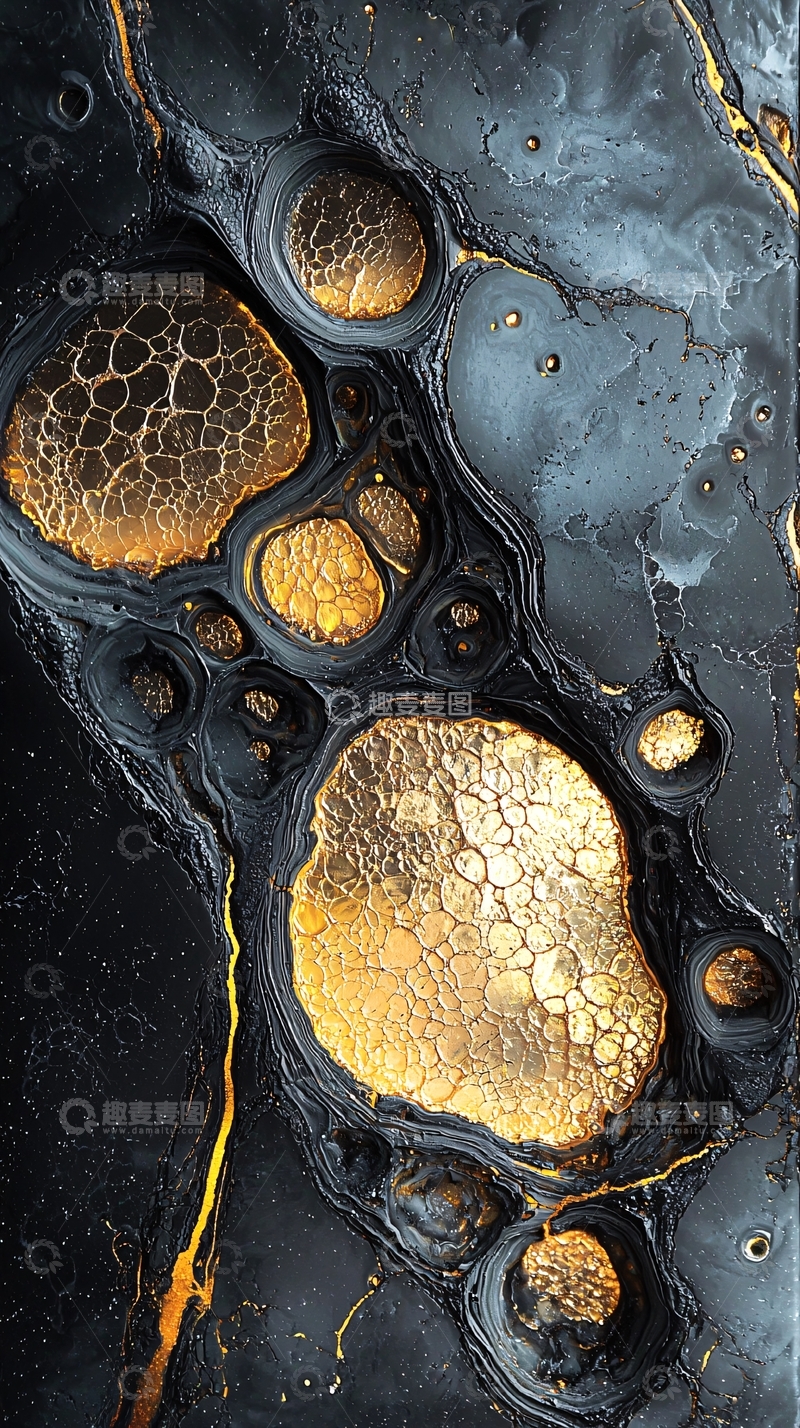 高清大图下载【趣麦麦图】黑色金色大理石纹理