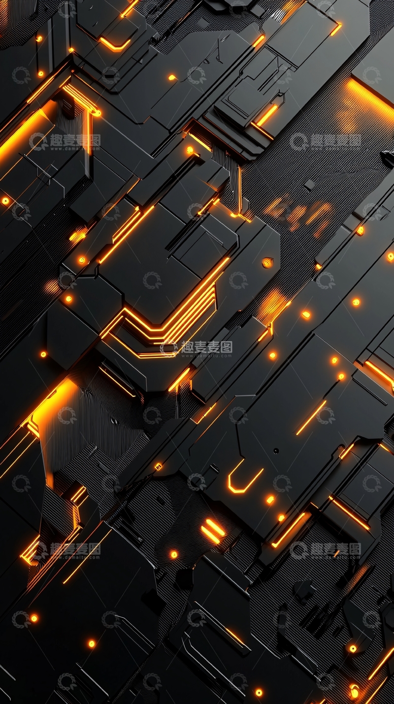 高清大图下载【趣麦麦图】未来科技感电路板