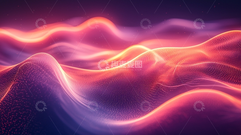 高清大图下载【趣麦麦图】流动的光线波浪