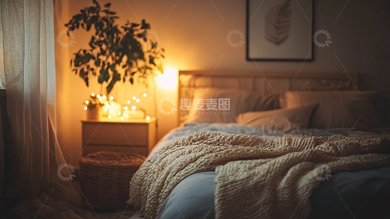 高清大图下载【趣麦麦图】温暖舒适卧室