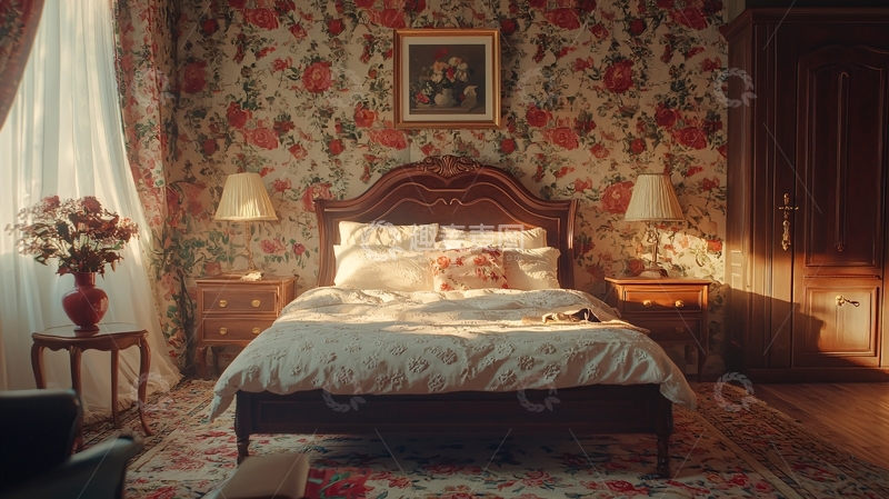高清大图下载【趣麦麦图】欧式复古卧室