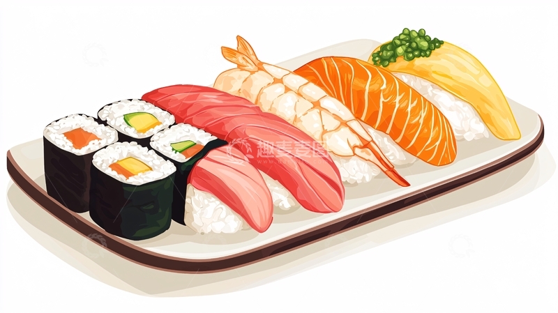 高清大图下载【趣麦麦图】寿司拼盘