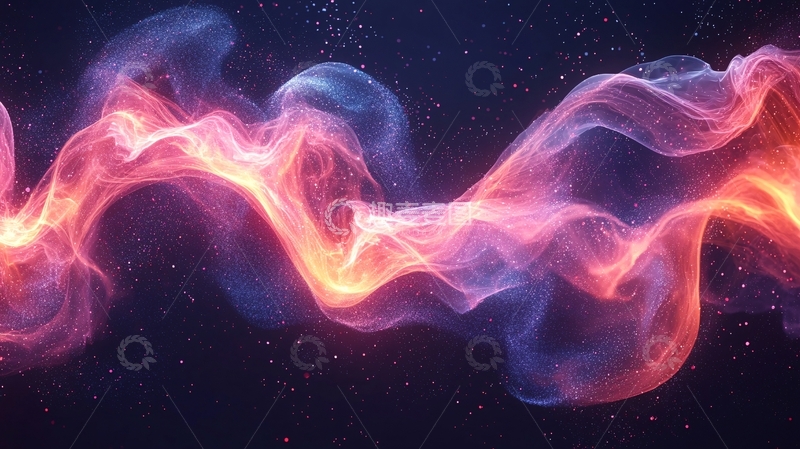 高清大图下载【趣麦麦图】绚丽流动的抽象光线