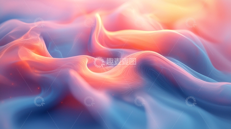 高清大图下载【趣麦麦图】粉色蓝色渐变丝绸般的纹理