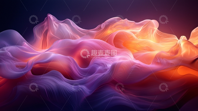 高清大图下载【趣麦麦图】抽象彩色烟雾背景