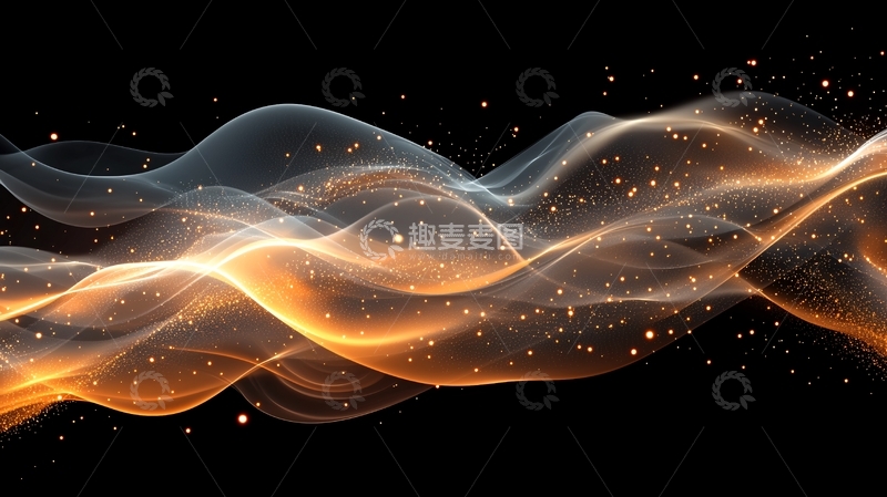 高清大图下载【趣麦麦图】金色光芒与烟雾交织