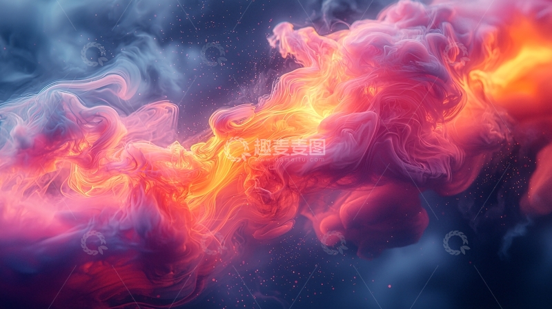 高清大图下载【趣麦麦图】彩色烟雾弥漫