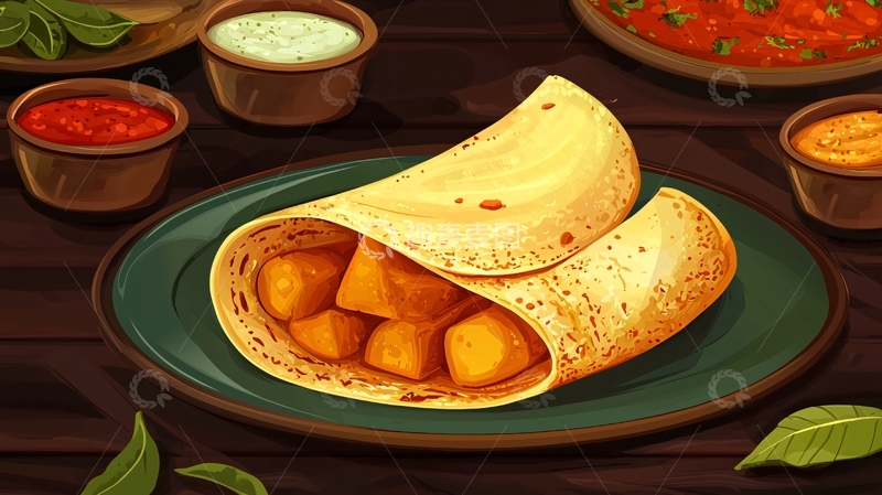 高清大图下载【趣麦麦图】印度飞饼