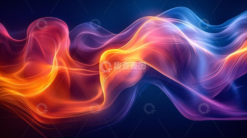 高清大图下载【趣麦麦图】绚丽流动渐变色背景