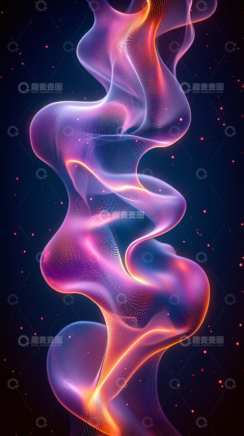 高清大图下载【趣麦麦图】抽象彩色烟雾背景