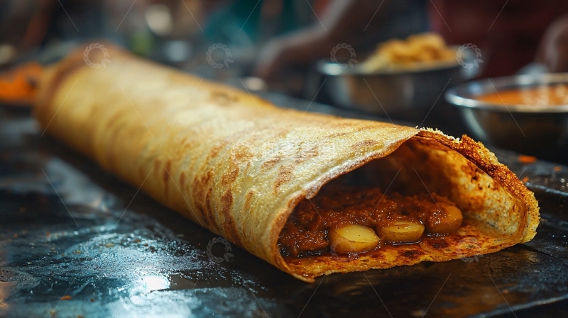 高清大图下载【趣麦麦图】印度煎饼卷