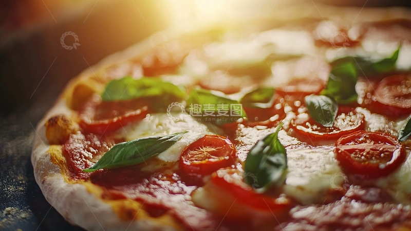 高清大图下载【趣麦麦图】美味诱人的意式披萨