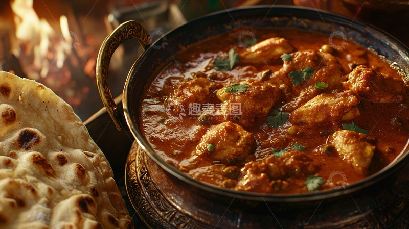 高清大图下载【趣麦麦图】印度咖喱鸡肉