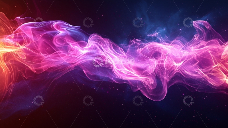 高清大图下载【趣麦麦图】色彩流动烟雾抽象背景