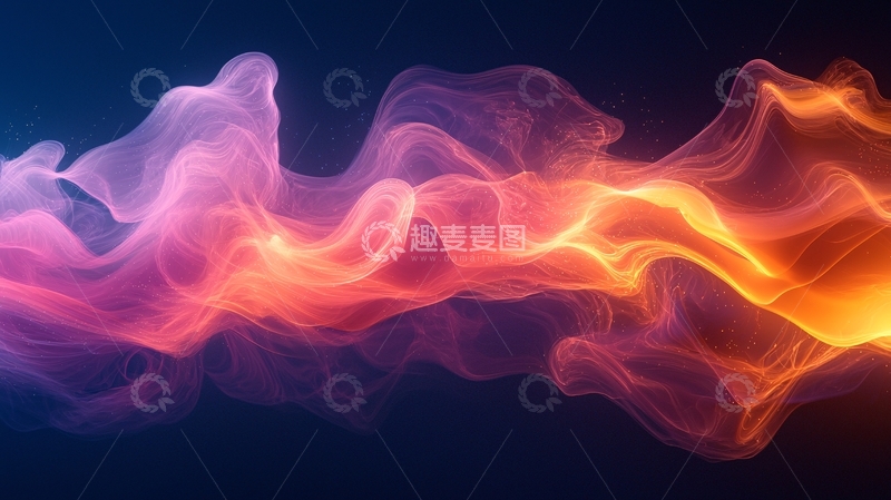 高清大图下载【趣麦麦图】色彩流动抽象背景