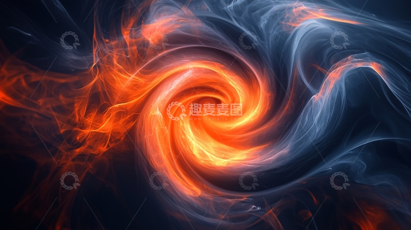 高清大图下载【趣麦麦图】红蓝能量漩涡抽象背景