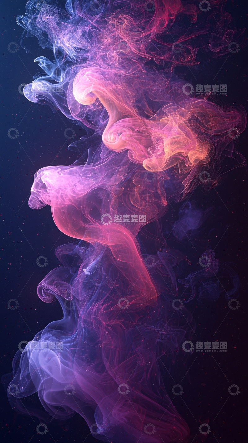 高清大图下载【趣麦麦图】彩色烟雾流动2