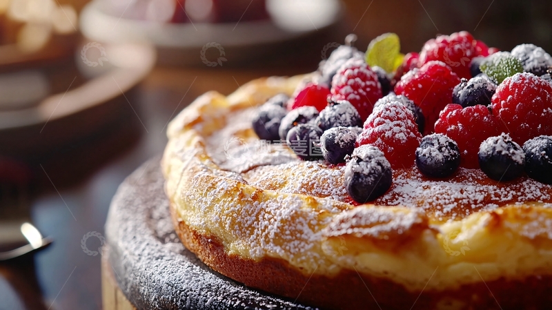 高清大图下载【趣麦麦图】新鲜水果芝士蛋糕
