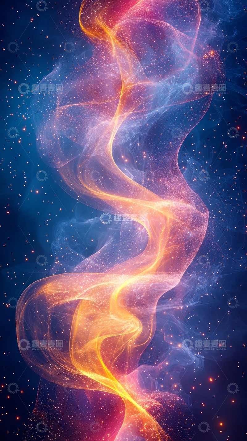 高清大图下载【趣麦麦图】抽象星云背景