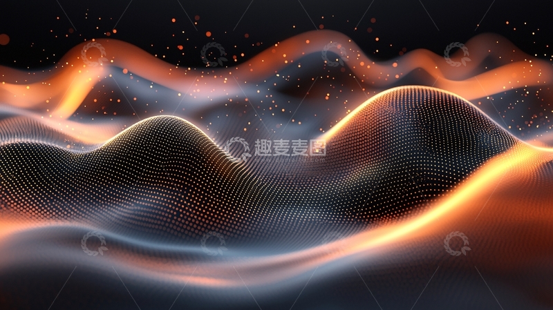 高清大图下载【趣麦麦图】抽象波浪背景3
