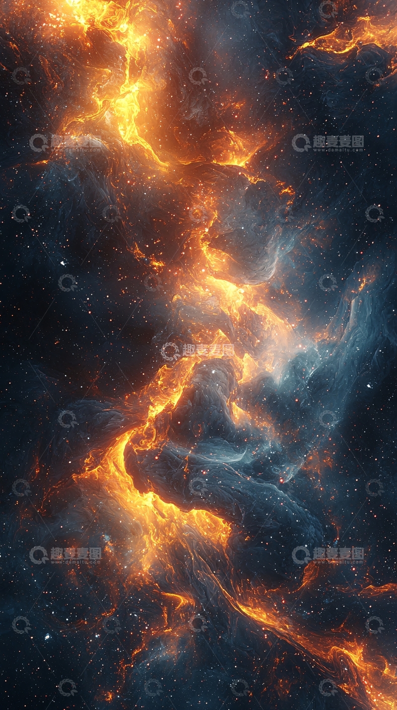 高清大图下载【趣麦麦图】火焰般的宇宙星云