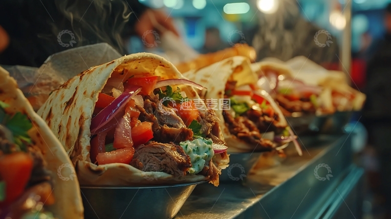 高清大图下载【趣麦麦图】烤肉卷